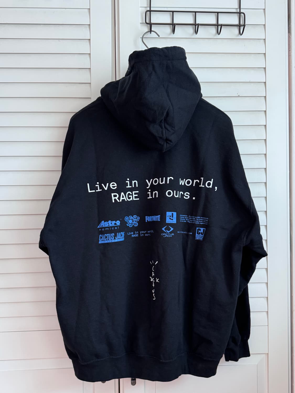 트레비스 스캇 X 포트나이트 월드 후디 XL 상품이미지3