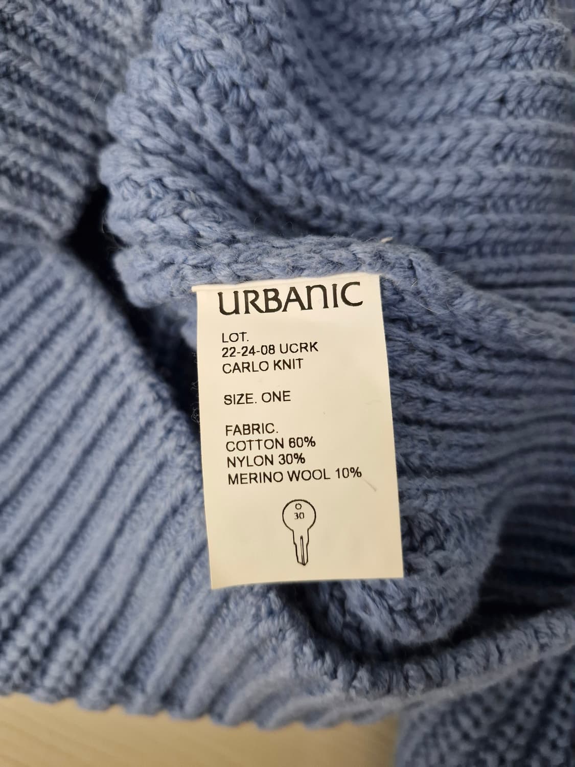 얼바닉30(URBANIC30) 카를로 니트 스톤블루 상품이미지8