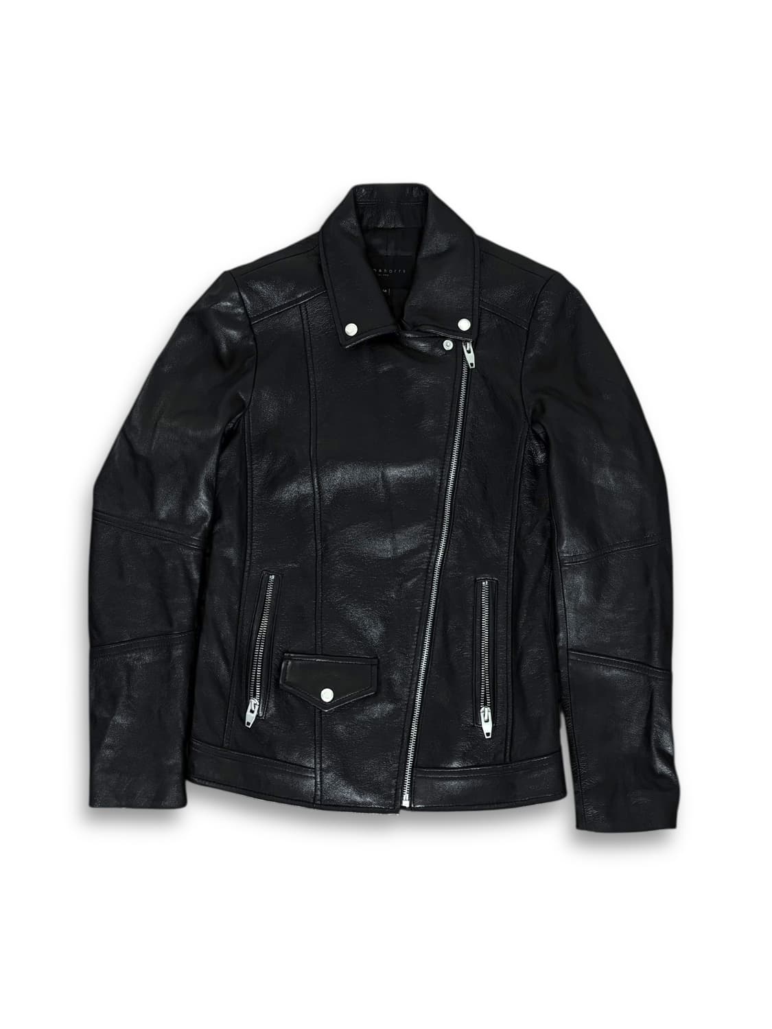Lunakorrs 투 지퍼 레더 라이더자켓 양가죽 100% 상품이미지2