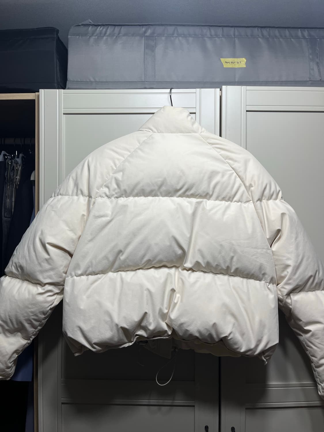 낫띵리튼 푸퍼 숏 스트링 구스 다운 패딩 상품이미지6