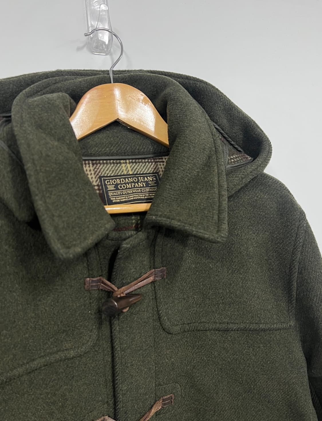 지오다노 진스 카키 더플코트 떡볶이코트 상품이미지2