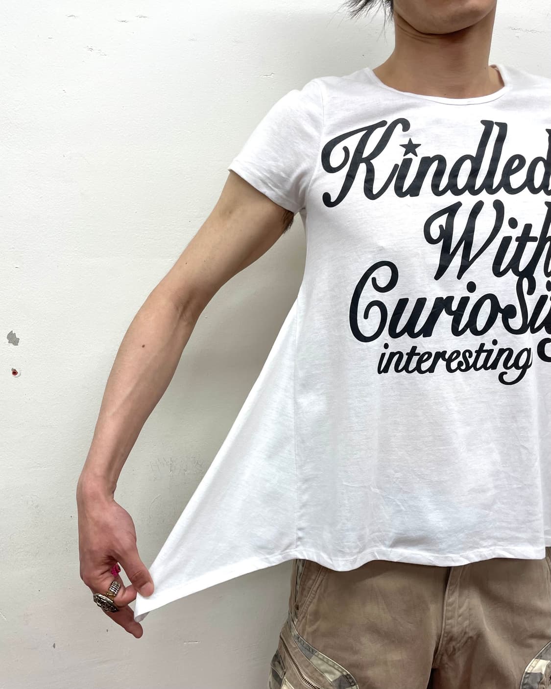 stingray black lettering T-shirt 상품이미지3