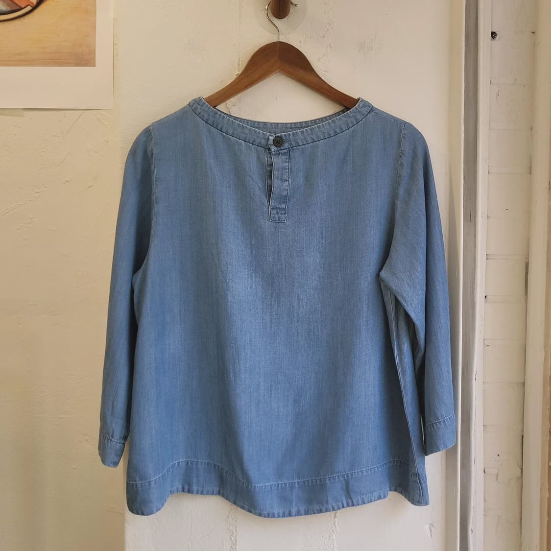 Muji 텐셀 데님 블라우스 상품이미지7