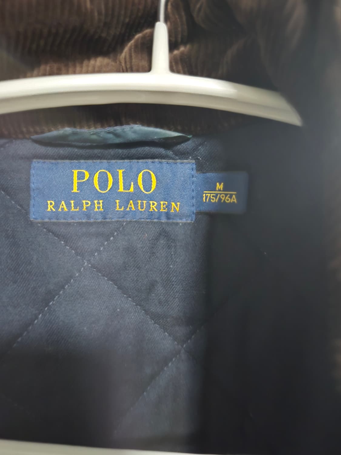 폴로 랄프로렌 퀼팅 자켓 타탄체크 M 사이즈 팝니다 상품이미지3