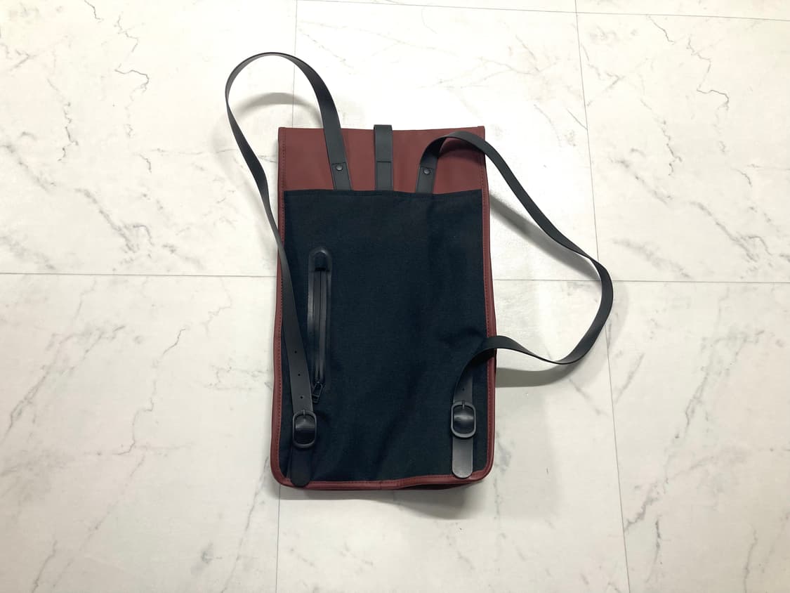 레인스 방수 미니멀 백팩 마룬 컬러 상품이미지4