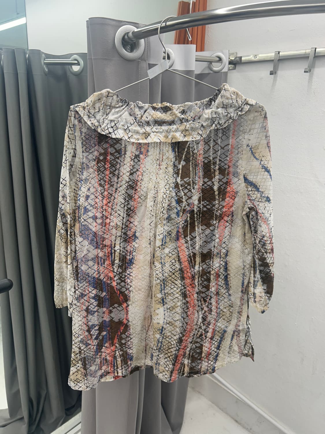 에스카다 스네이크스킨패턴 블라우스 상품이미지4