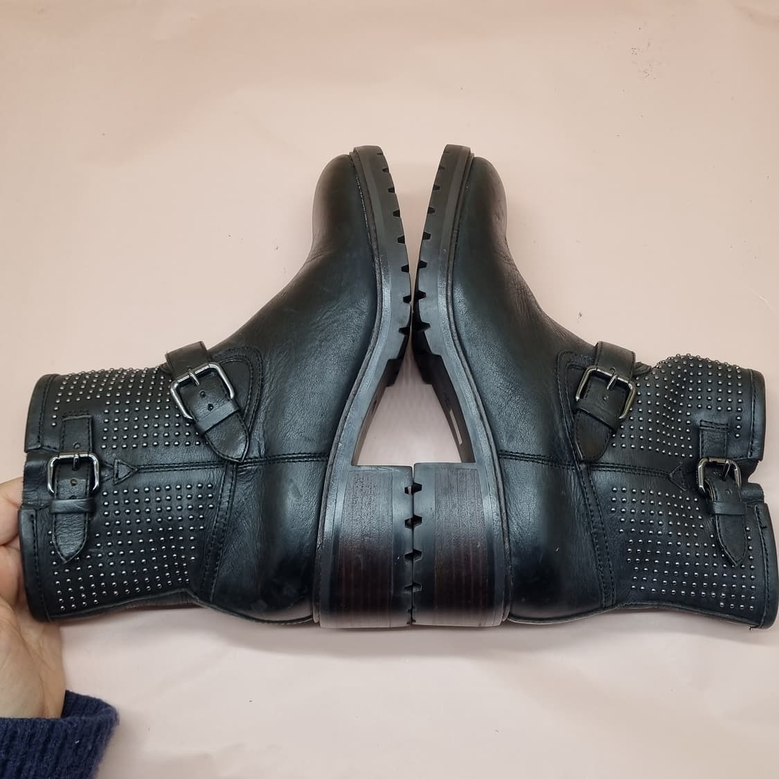 코치 게이트 스터드 여성가죽부츠235 굽5 상품이미지4