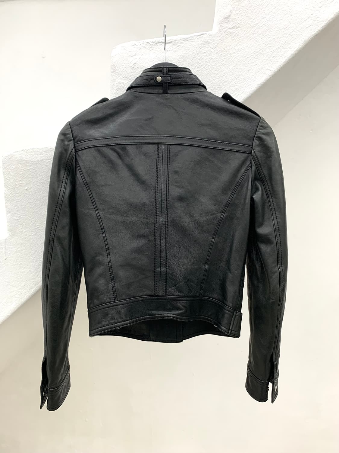Buckle detail lambskin leather jacket   상품이미지9