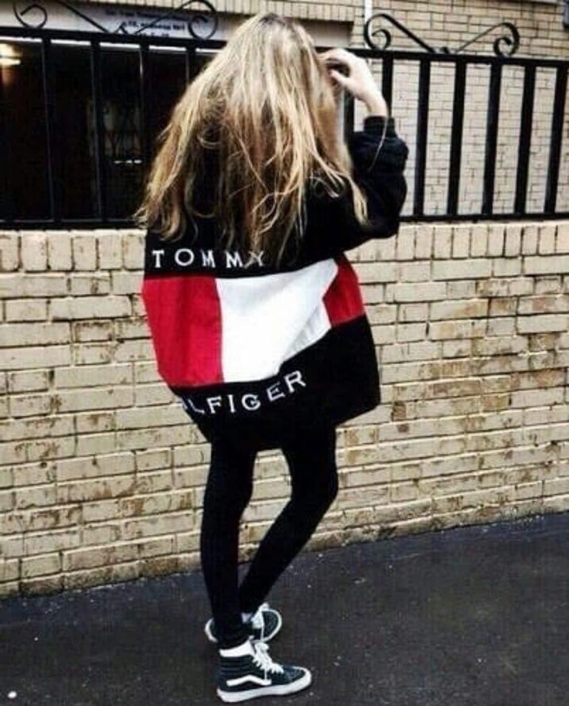 타미힐피거 올드스쿨 빅로고 빈티지 자켓 상품이미지1