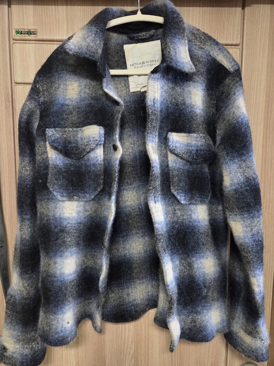 폴로 데님엔 서플라이 울 체크 셔츠 상품이미지1