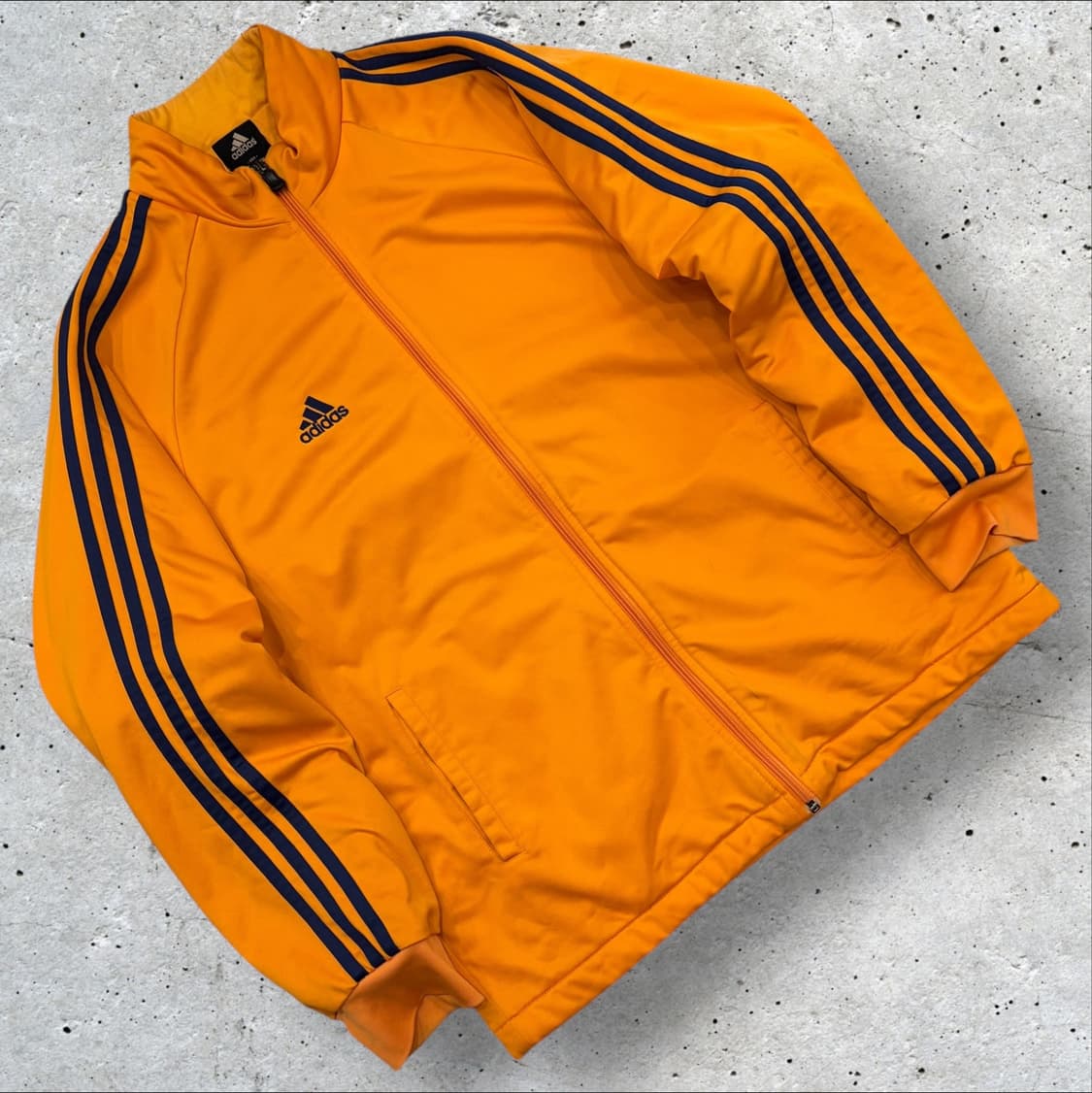 [100] 00s 아디다스 풋볼 패티드 오렌지 삼선 트랙 자켓 B808 상품이미지1