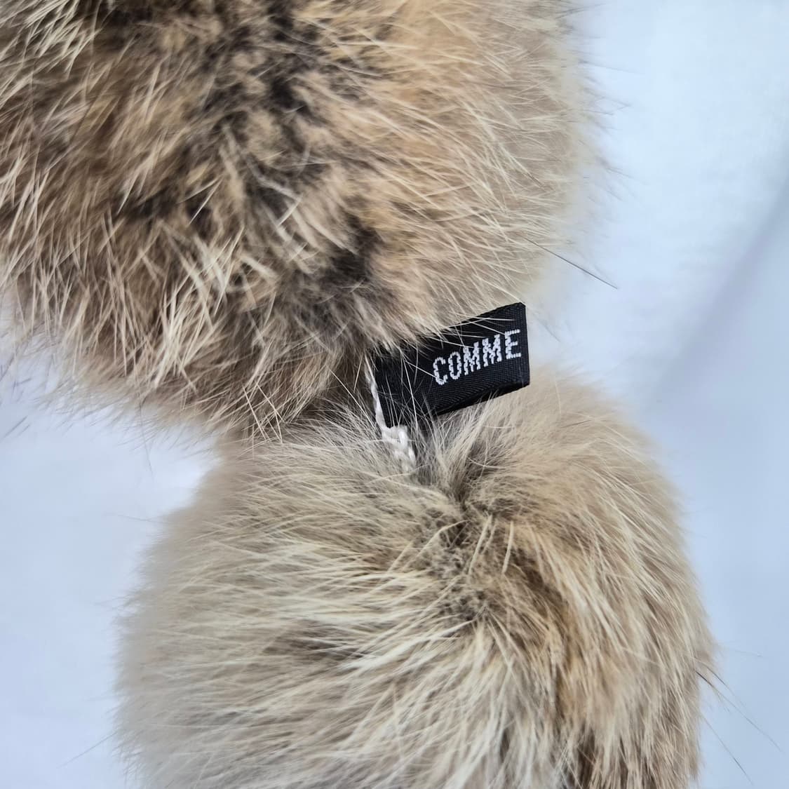 Comme Ca Ism 토끼털 래빗퍼 폼폼 머플러 상품이미지5