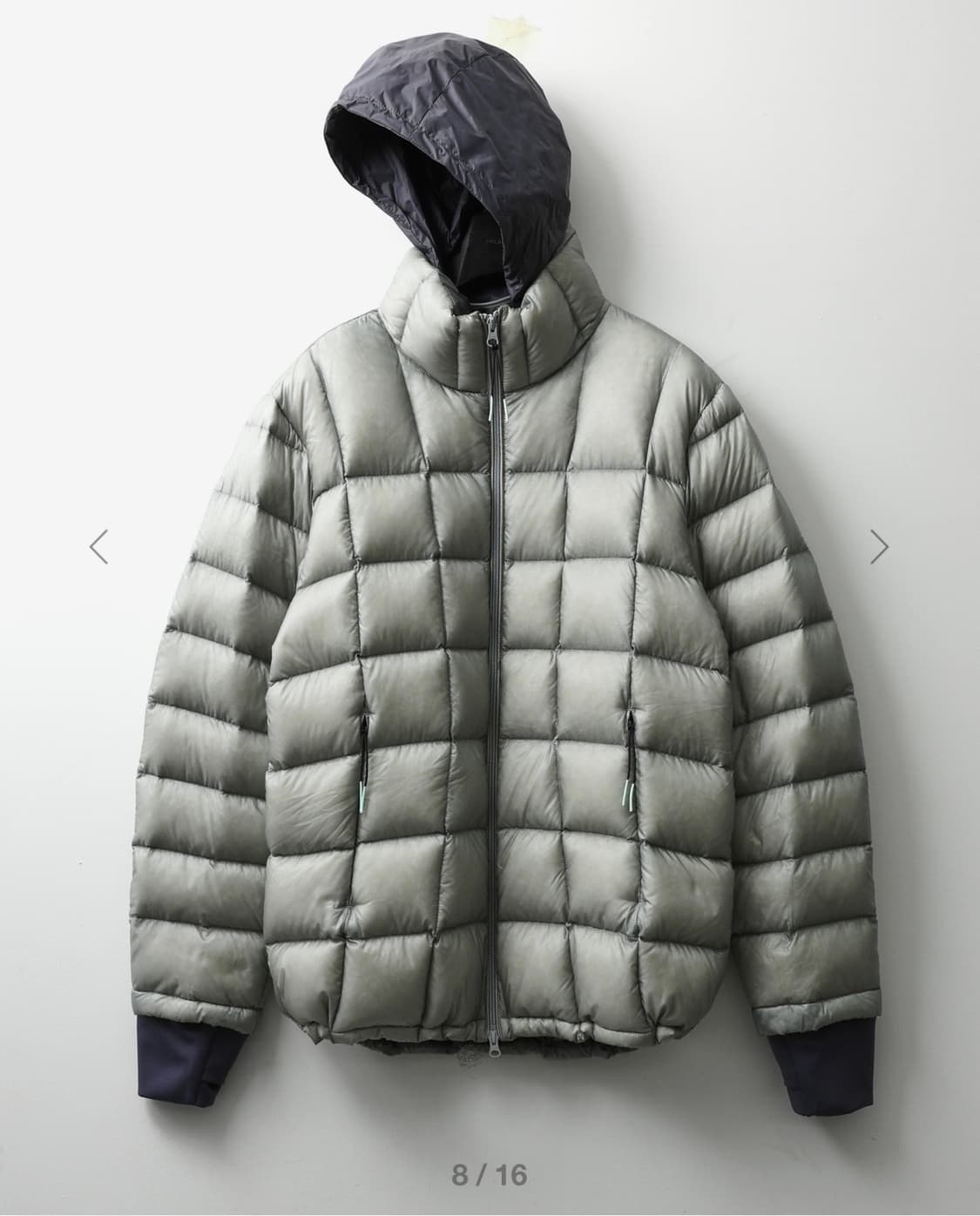 999휴머니티 패딩 Light Grey 1size 새상품 상품이미지3