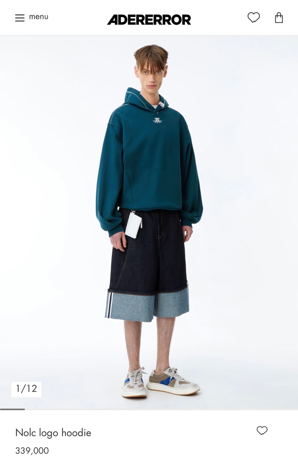 (새제품) 아더에러 Nolc logo hoodie, S사이즈, TQ 상품이미지5