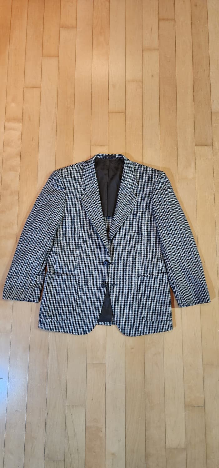 체크 모직 자켓 M 상품이미지4