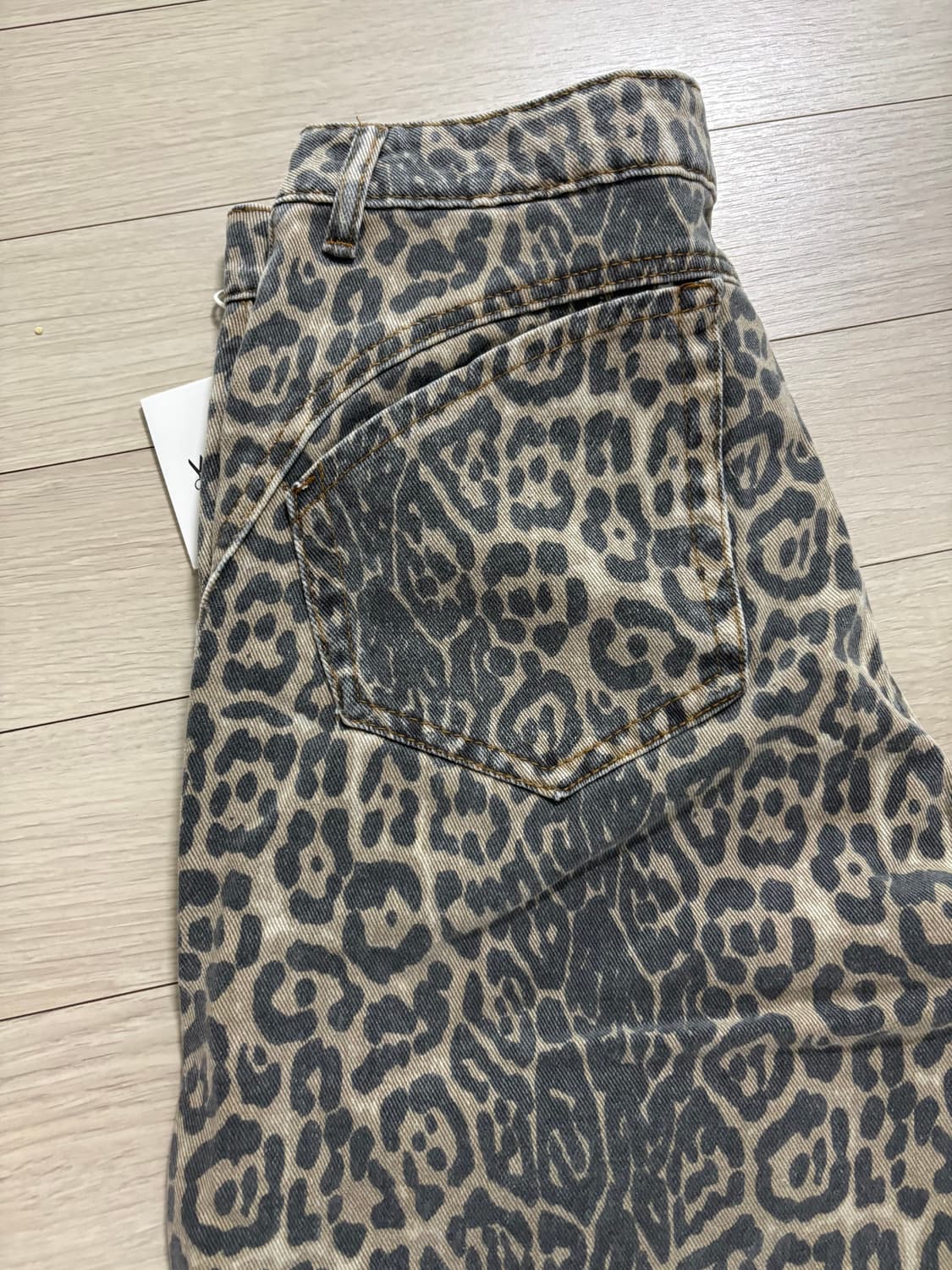 호피무늬 데님팬츠 상품이미지2