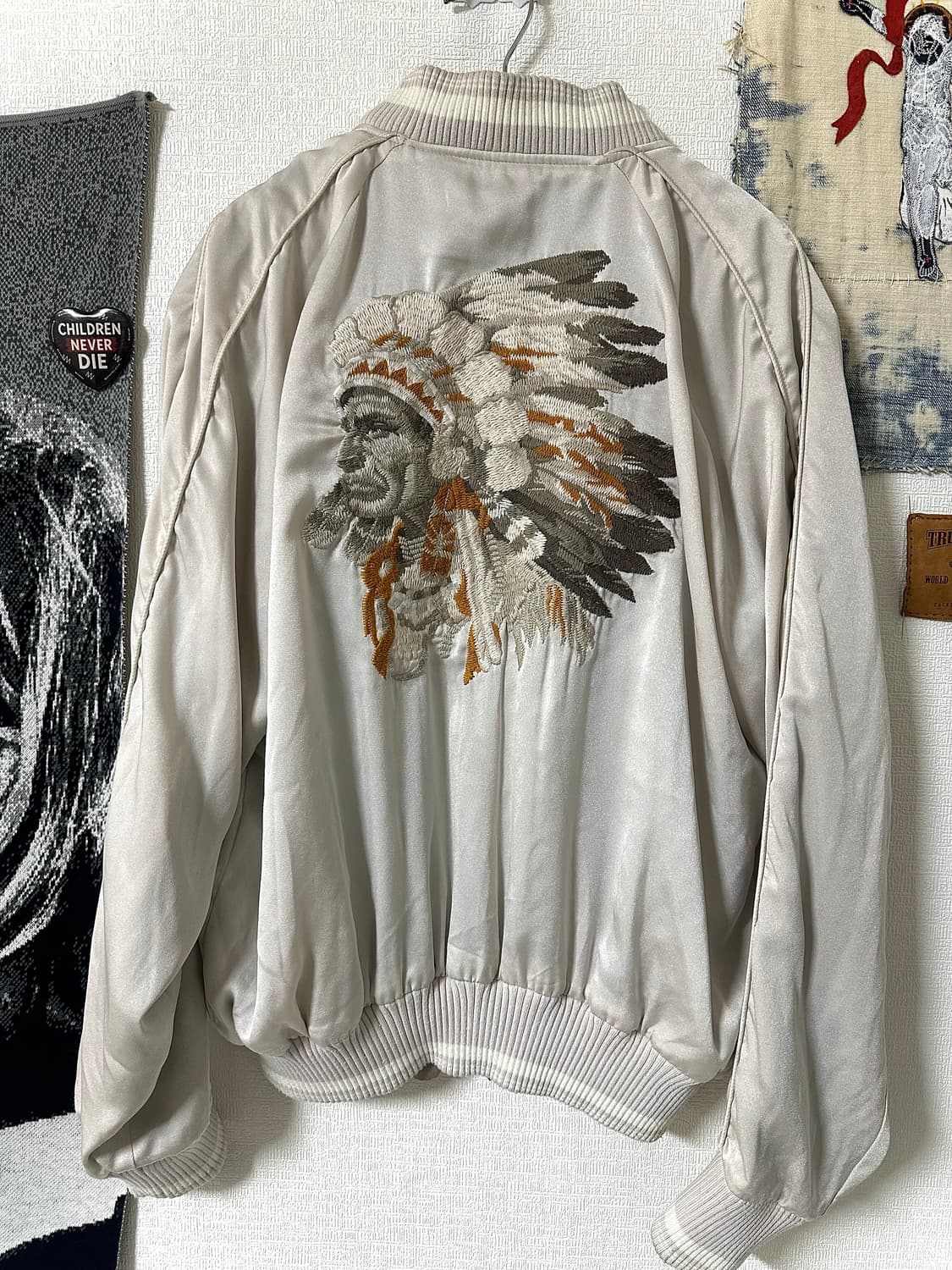 GOA 네이티브 자수 리버시블 스카잔 (인디언 헤드 & 버팔로) 상품이미지3