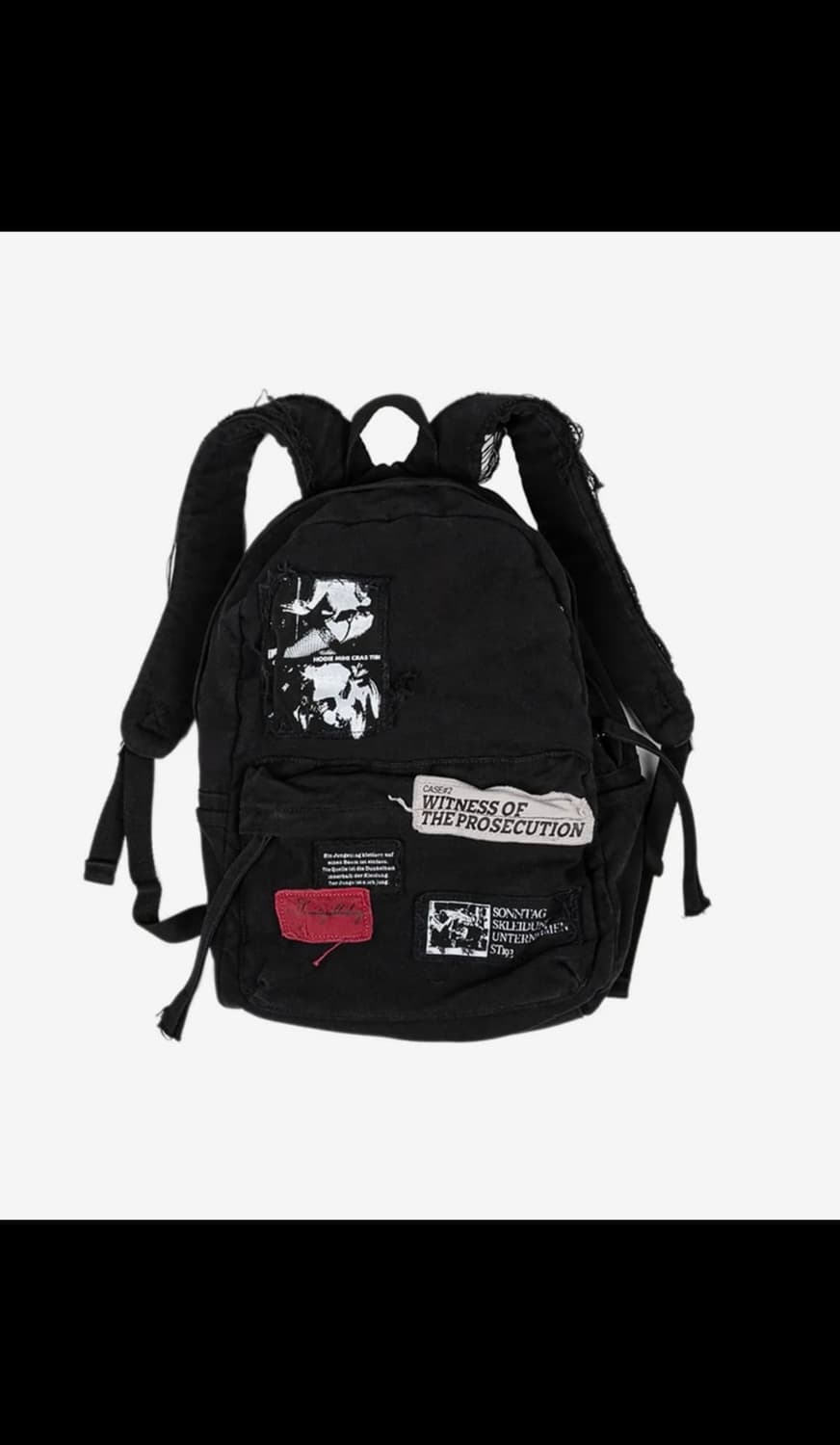 (구매) 선데이오프클럽 패치 백팩 블랙 상품이미지1