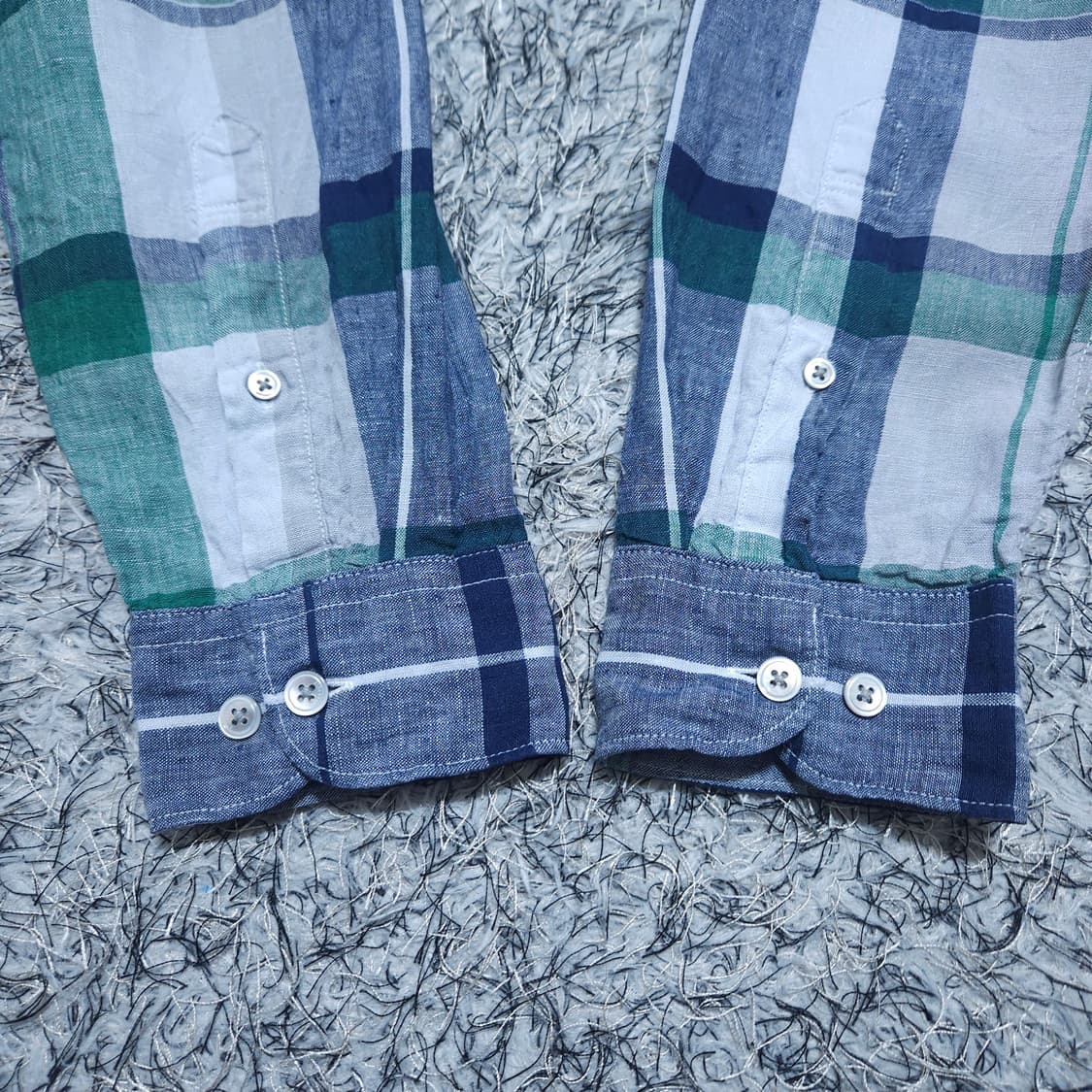 빈폴)100 남자 린넨셔츠 린넨체크 / 왕눈이샵 상품이미지7