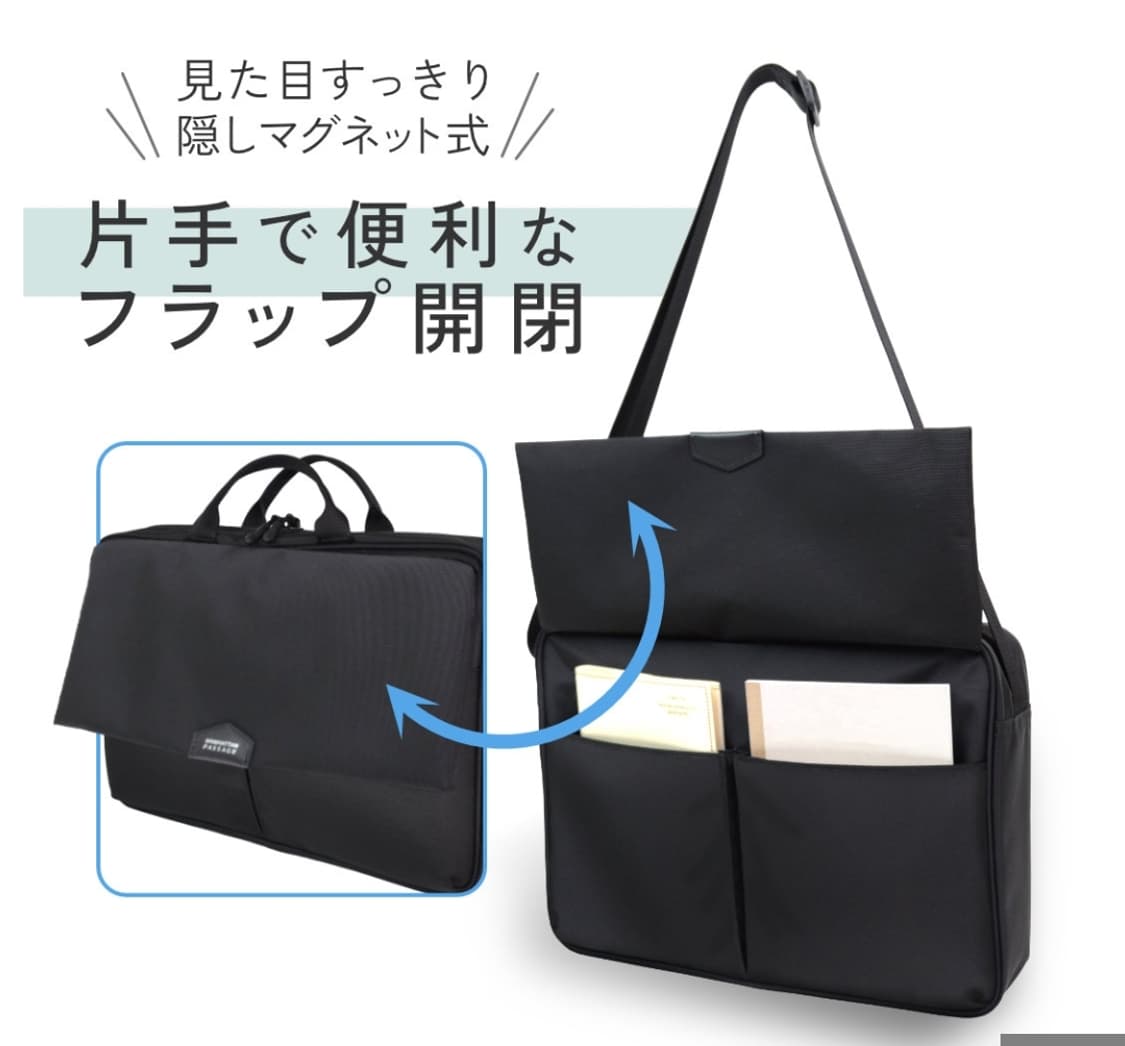 (새상품)일본 맨하탄 페세지 초경량 숄더백 #5607 블랙 상품이미지4