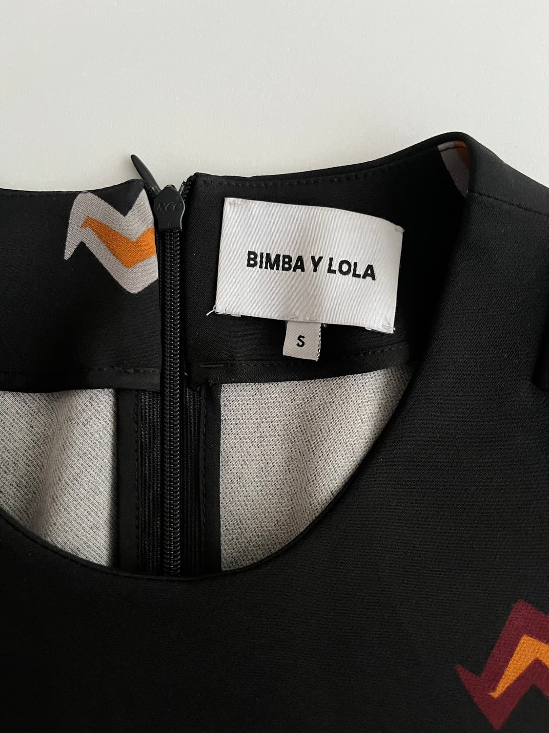 S) 빔바이롤라 번개프린트 원피스 블랙 상품이미지4