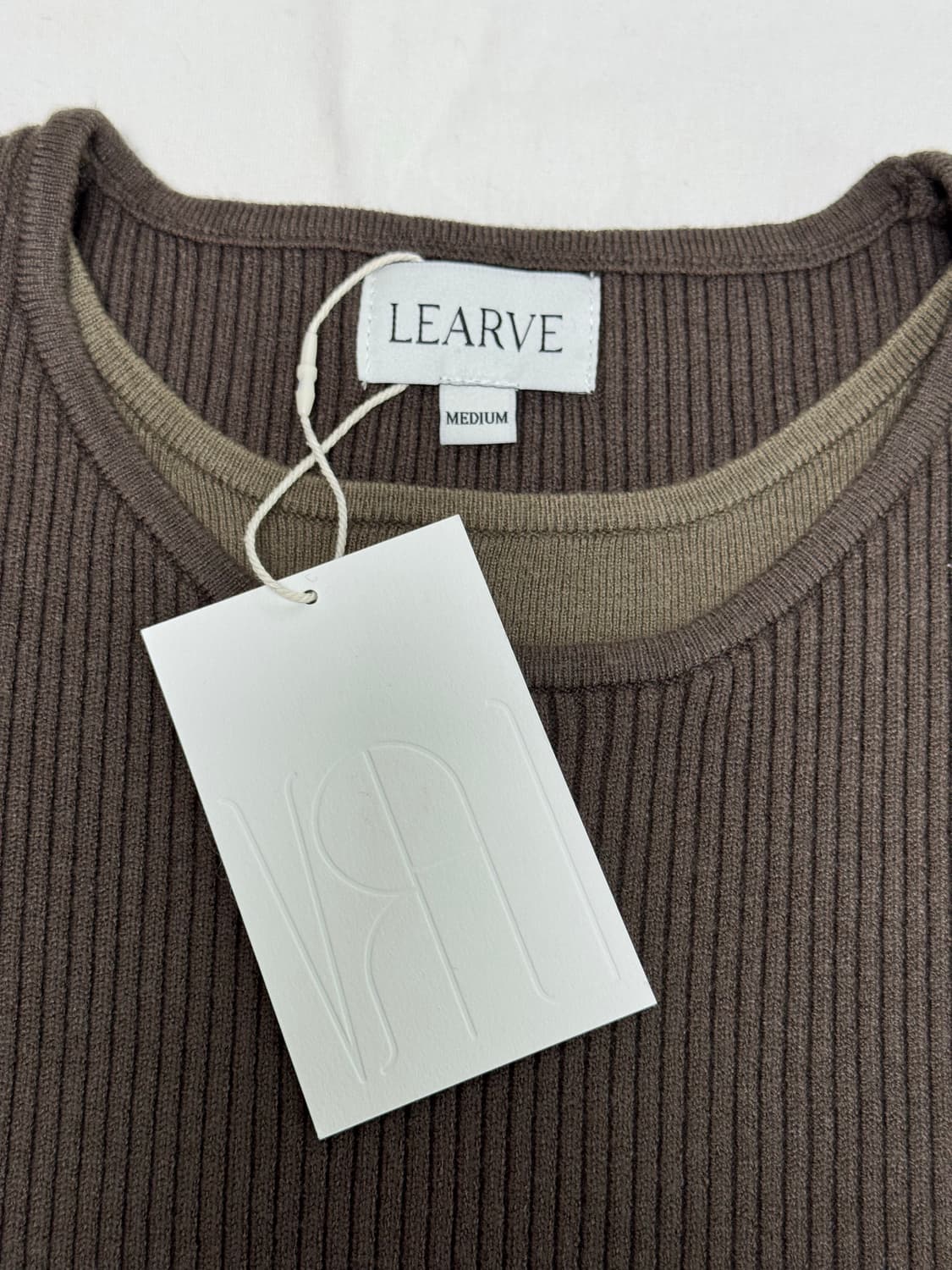 르아브 / 더블 레이어드 콘트라스트 니트 / M 상품이미지3