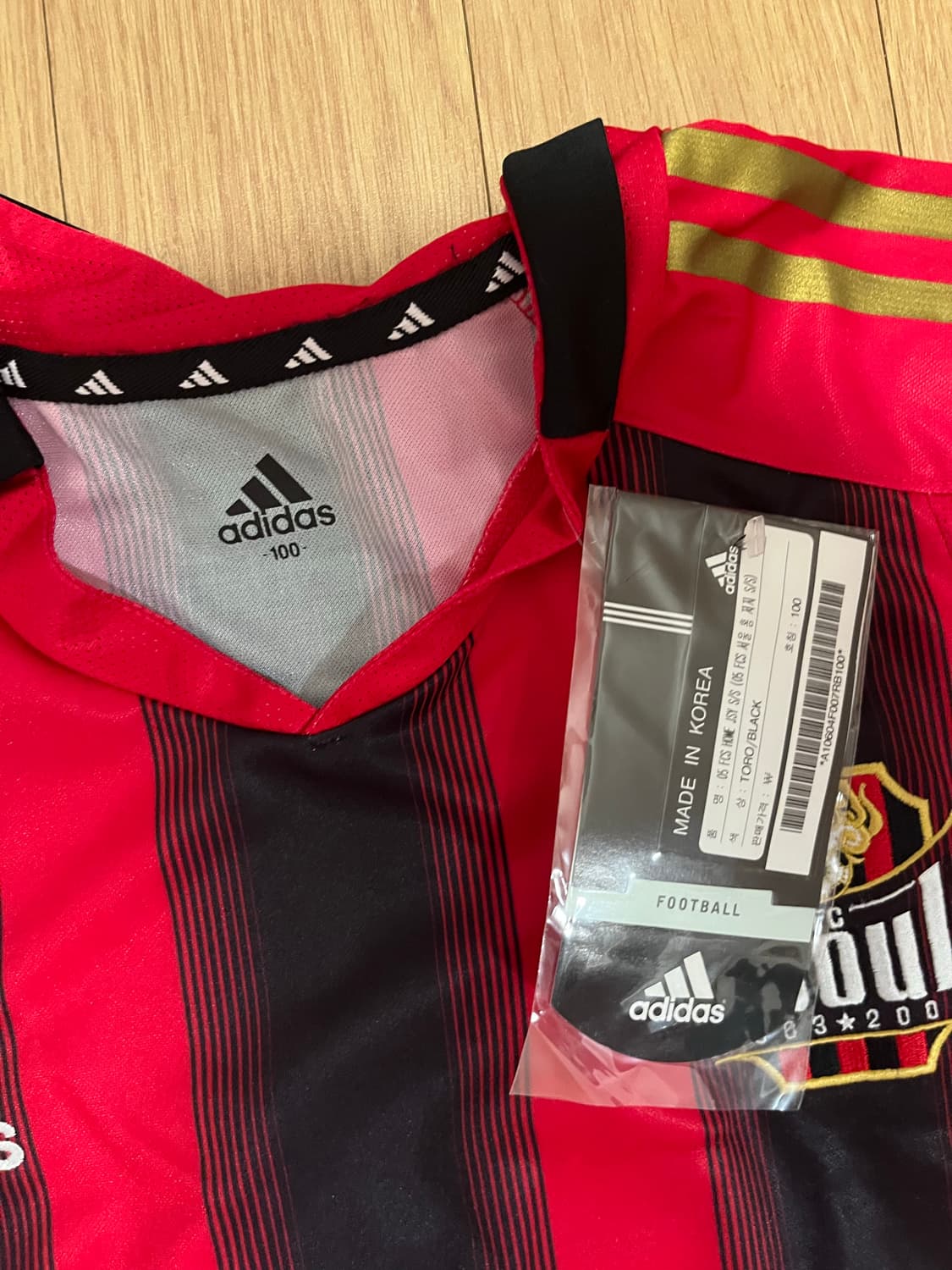 05 FC서울 아디다스 홈 유니폼 박주영 마킹 100 택체 새제품 상품이미지3