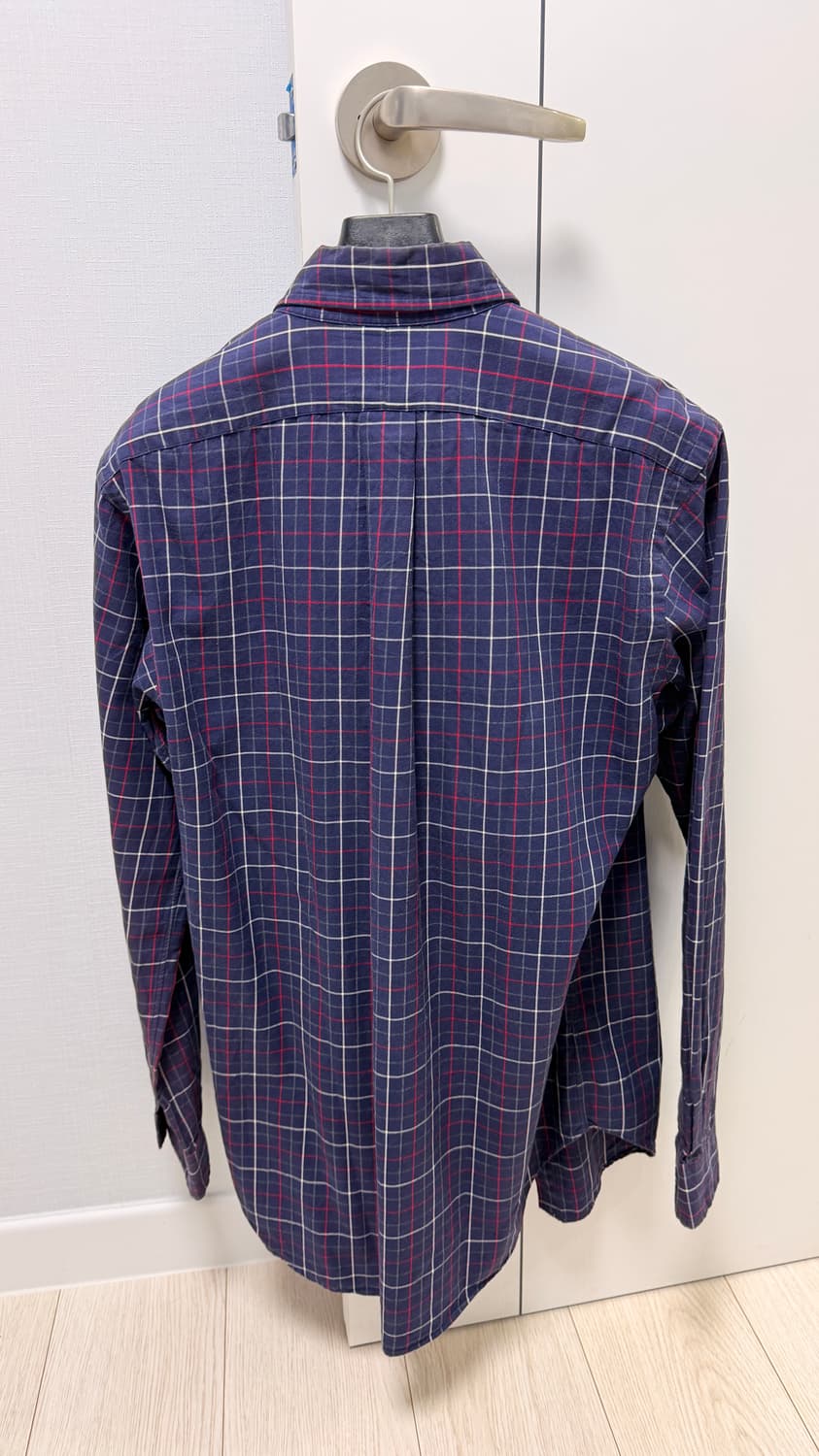 폴로 랄프로렌 체크 남방 긴팔 네이비 상품이미지3