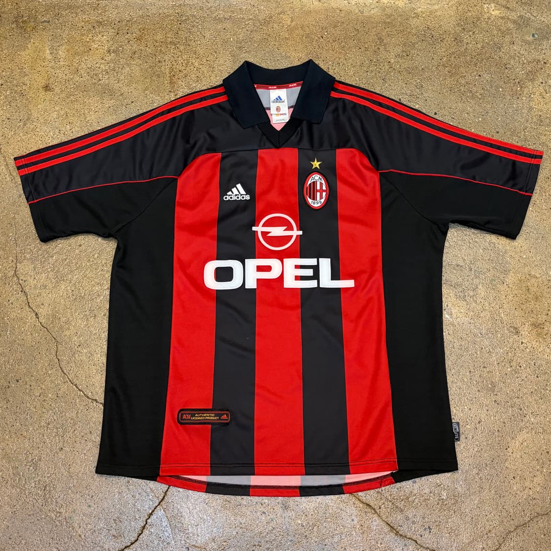 00년 Made in italy 아디다스 ac밀란 세브첸코 축구유니폼 상품이미지3