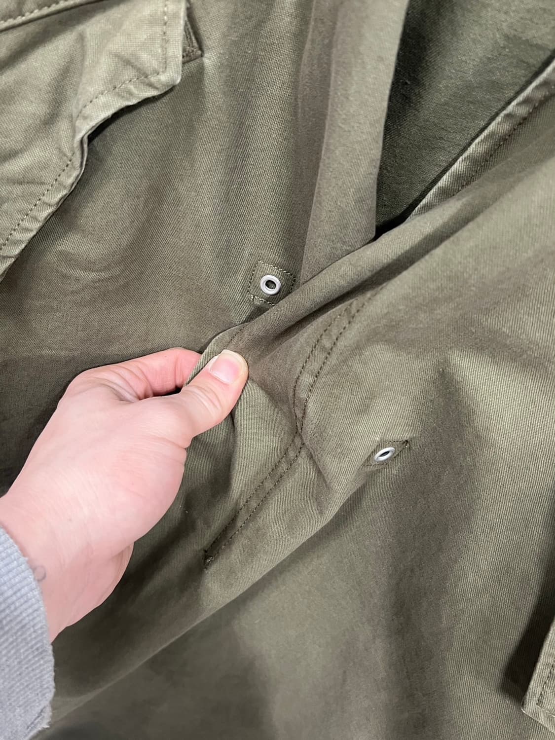 라퍼지스토어 피쉬테일 카키 롱 야상 파카  상품이미지4