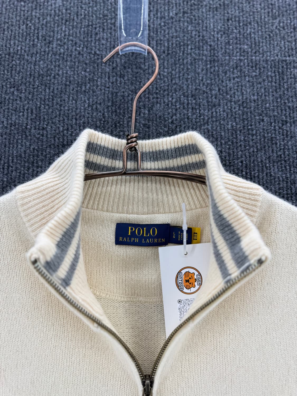 하프집업 로고 울니트 상품이미지3