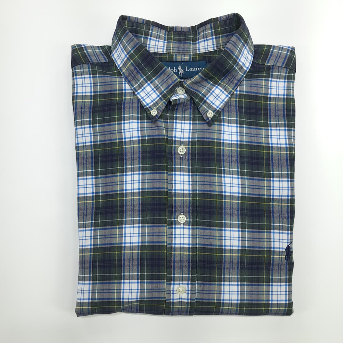 Co964 XL Tall 폴로 랄프로렌 모던블랙워치 타탄체크 긴팔 셔츠 상품이미지8