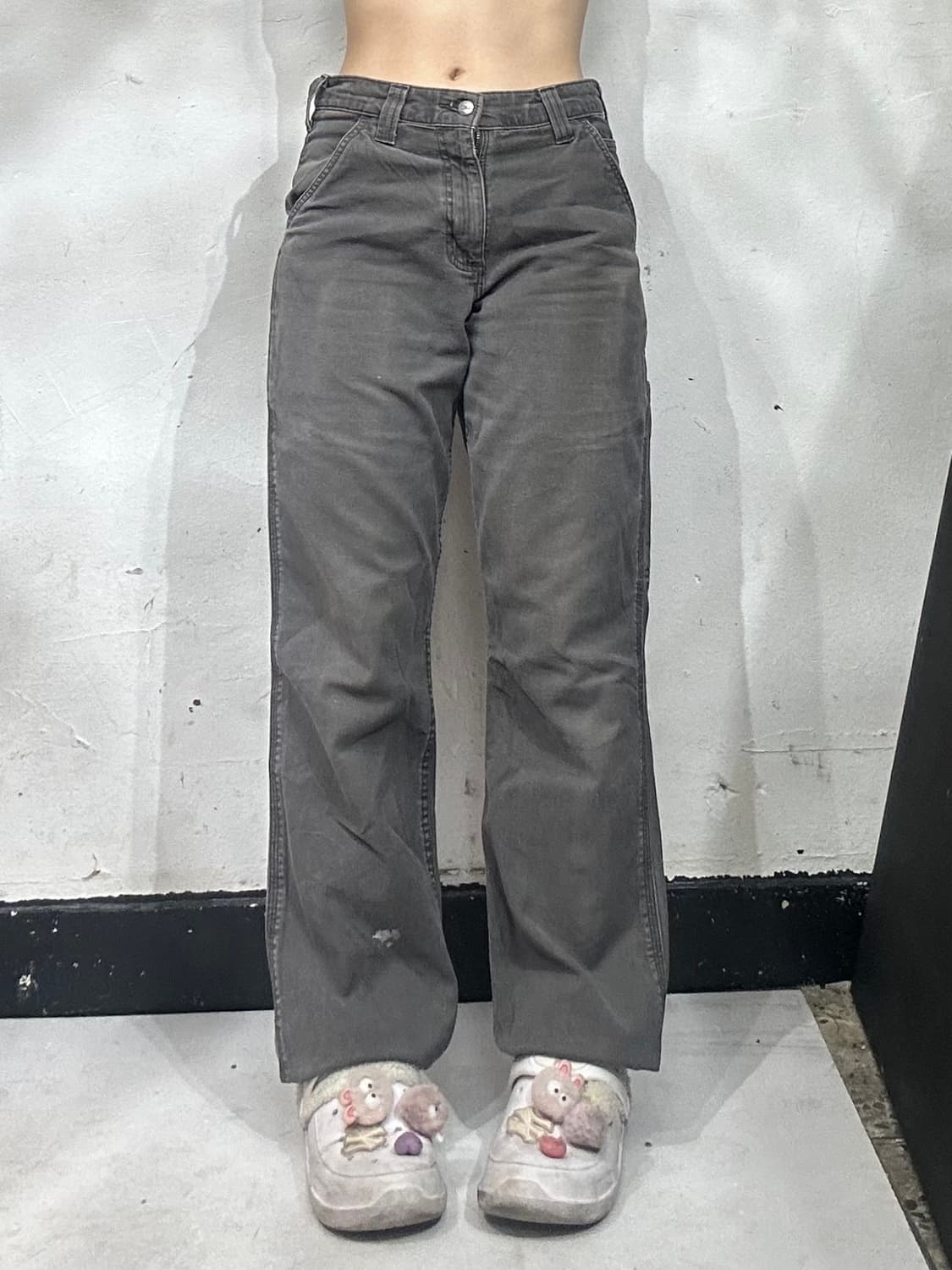 칼하트 와이드 relaxed 그레이 워크 팬츠 바지  상품이미지2