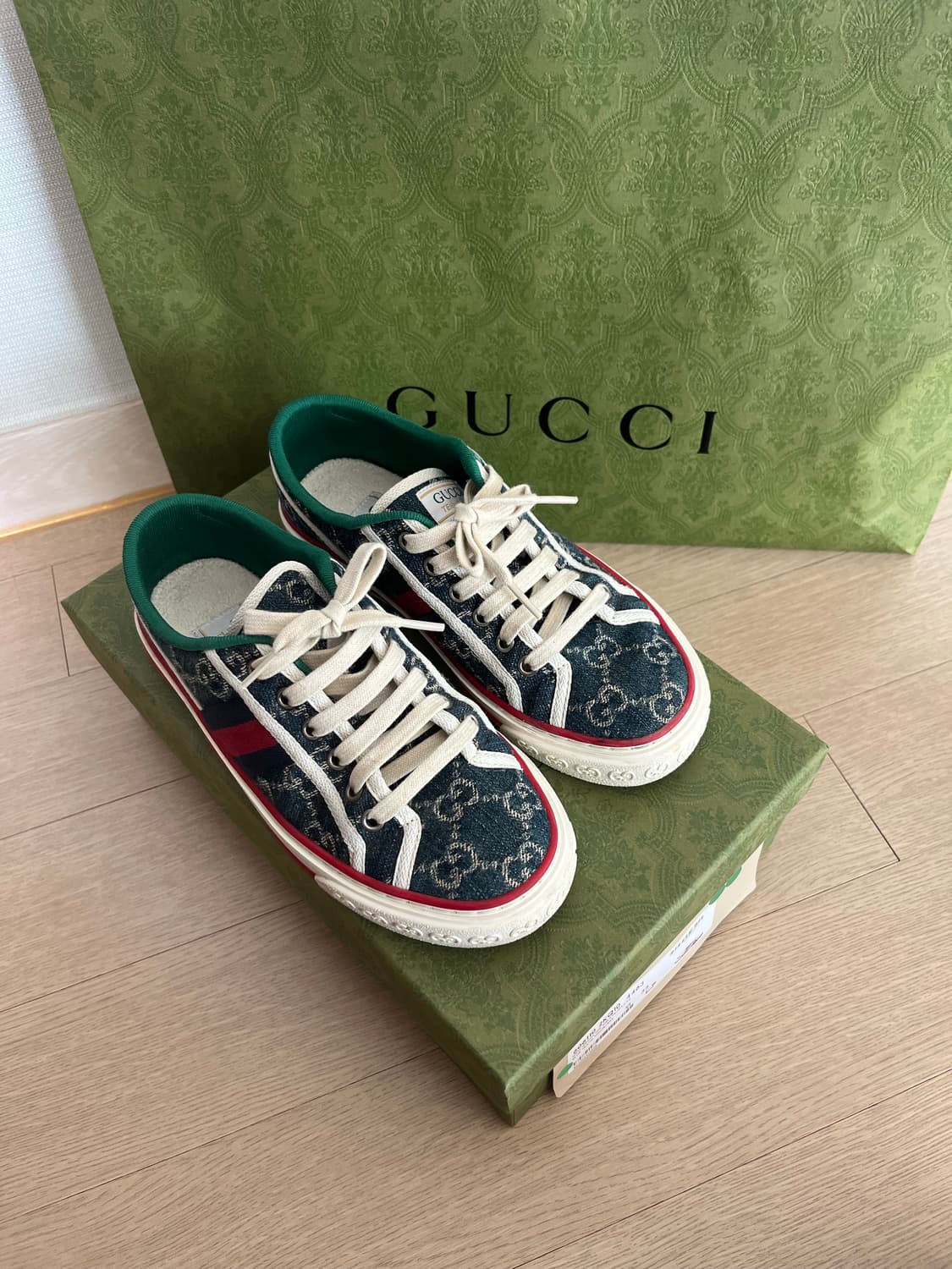 구찌 GG 테니스 데님 1977 스니커즈 35 상품이미지1
