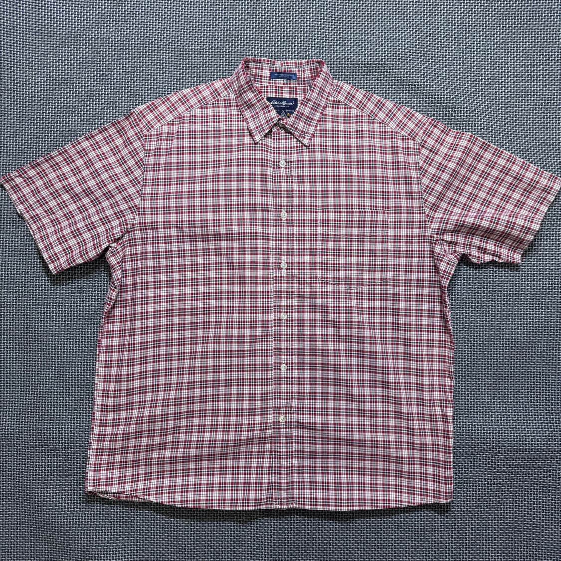 빈티지 에디바우어 체크 반팔 셔츠(kold_8453) 상품이미지1