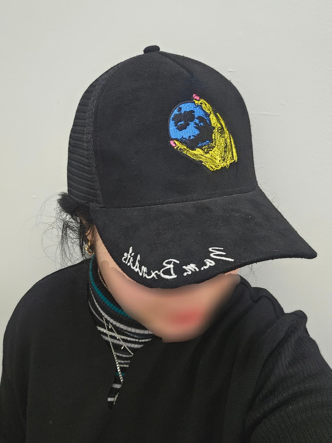 지구를 부탁해 자수 매쉬 볼캡 상품이미지5