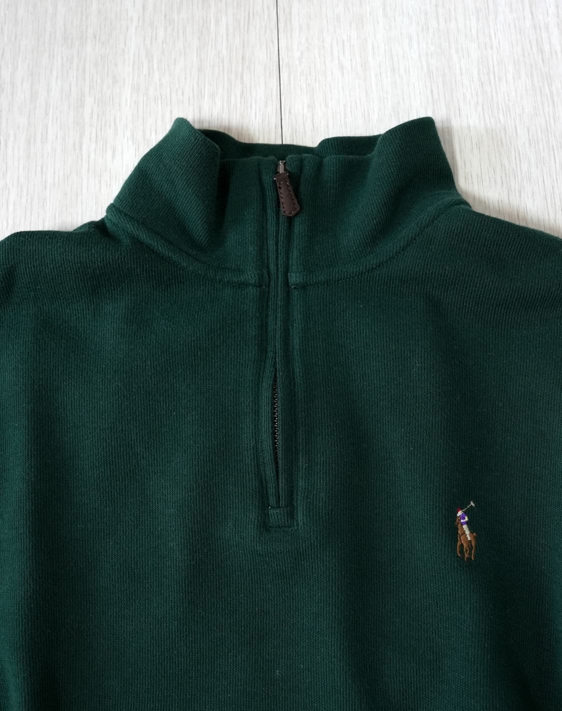 폴로 랄프로렌 에스테이트립 하프집업 니트 스웨터 그린 XS 상품이미지6