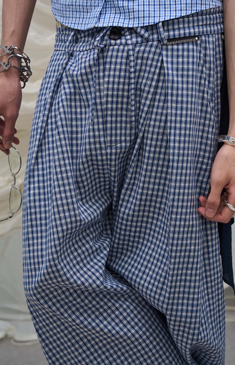 Relabel gingham cotton pants 상품이미지4