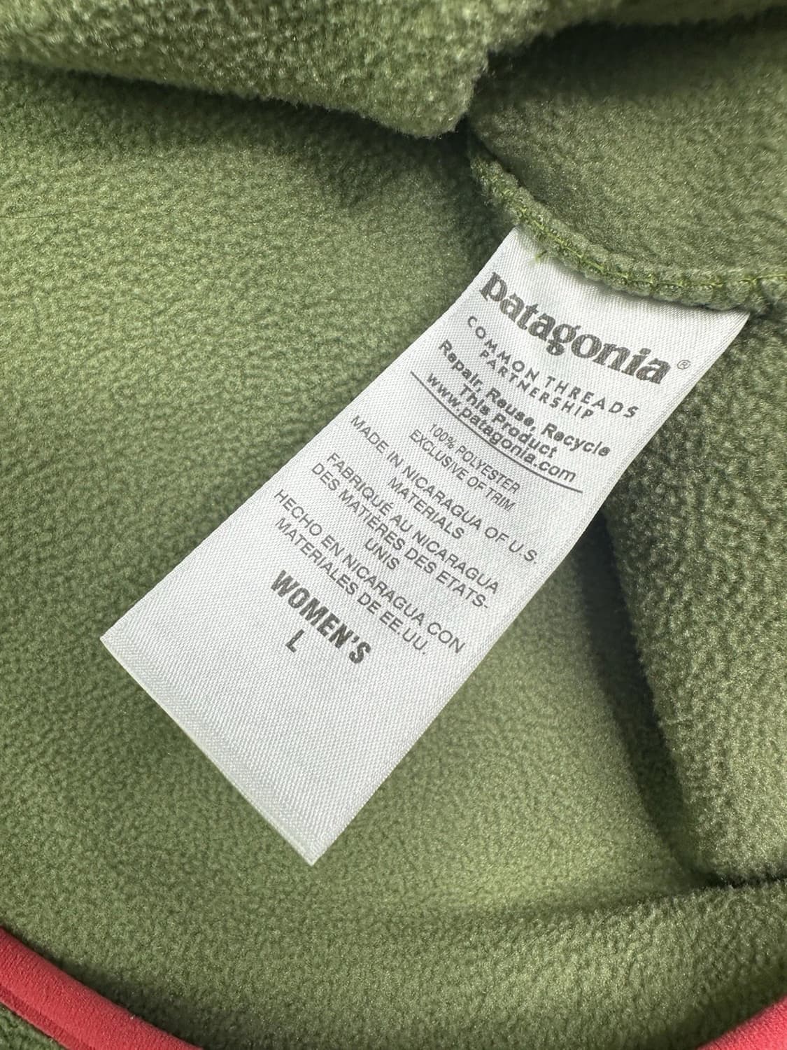 10s 파타고니아 신칠라 스냅-T 라임그린/올리브 상품이미지4