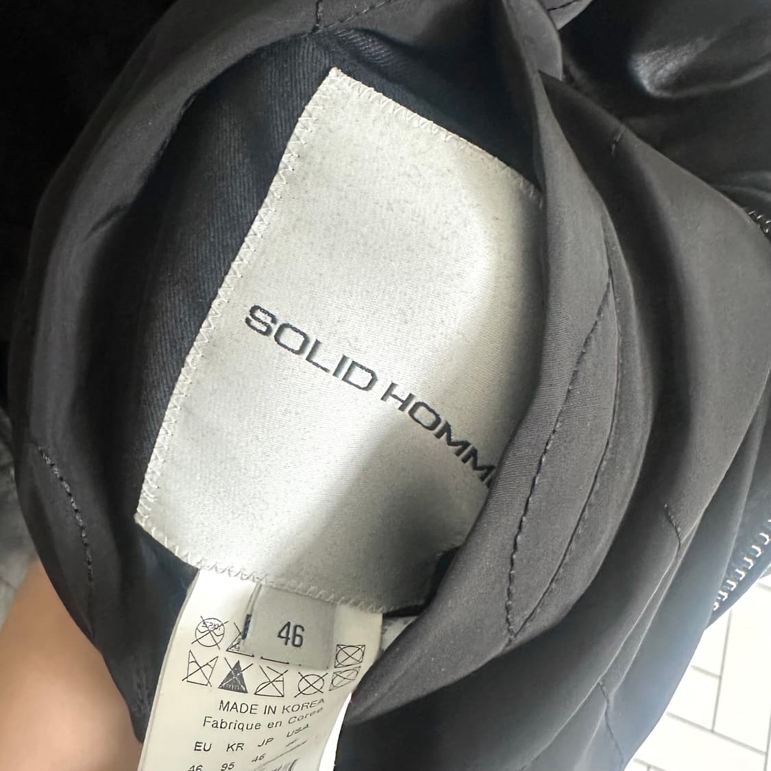 솔리드옴므 램스킨 양가죽 레더 후드 자켓 우영미 상품이미지6