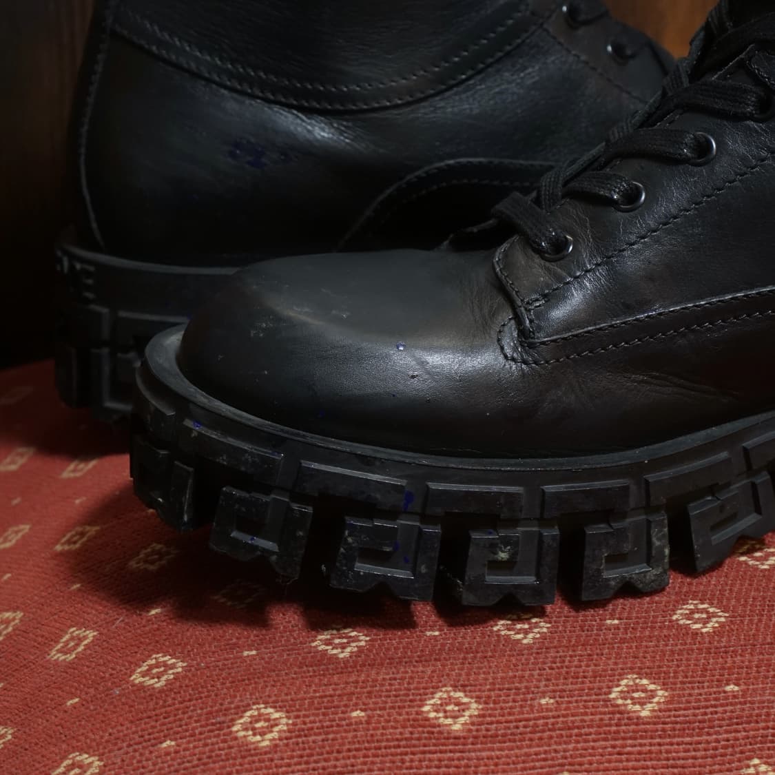 베르사체 그레카 포르티코 레더 부츠 상품이미지10