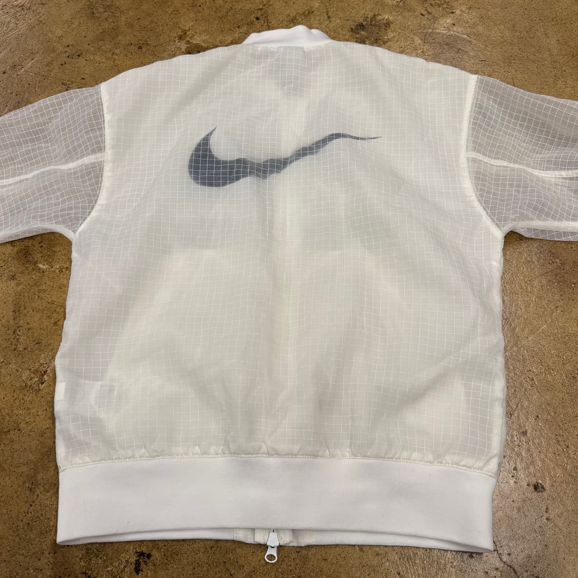 [정품/S] 나이키 시스루 화이트 봄버 자켓 b16 상품이미지4