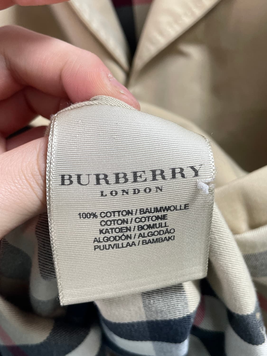 버버리 베이지 싱글 숏 맥코트 (on.501) 상품이미지7