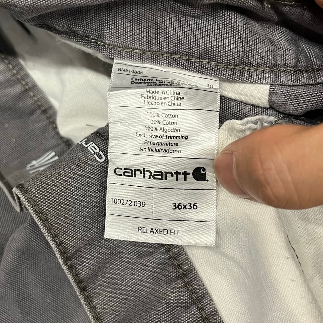 Carhartt 카고 워크 팬츠 (35”) 상품이미지7