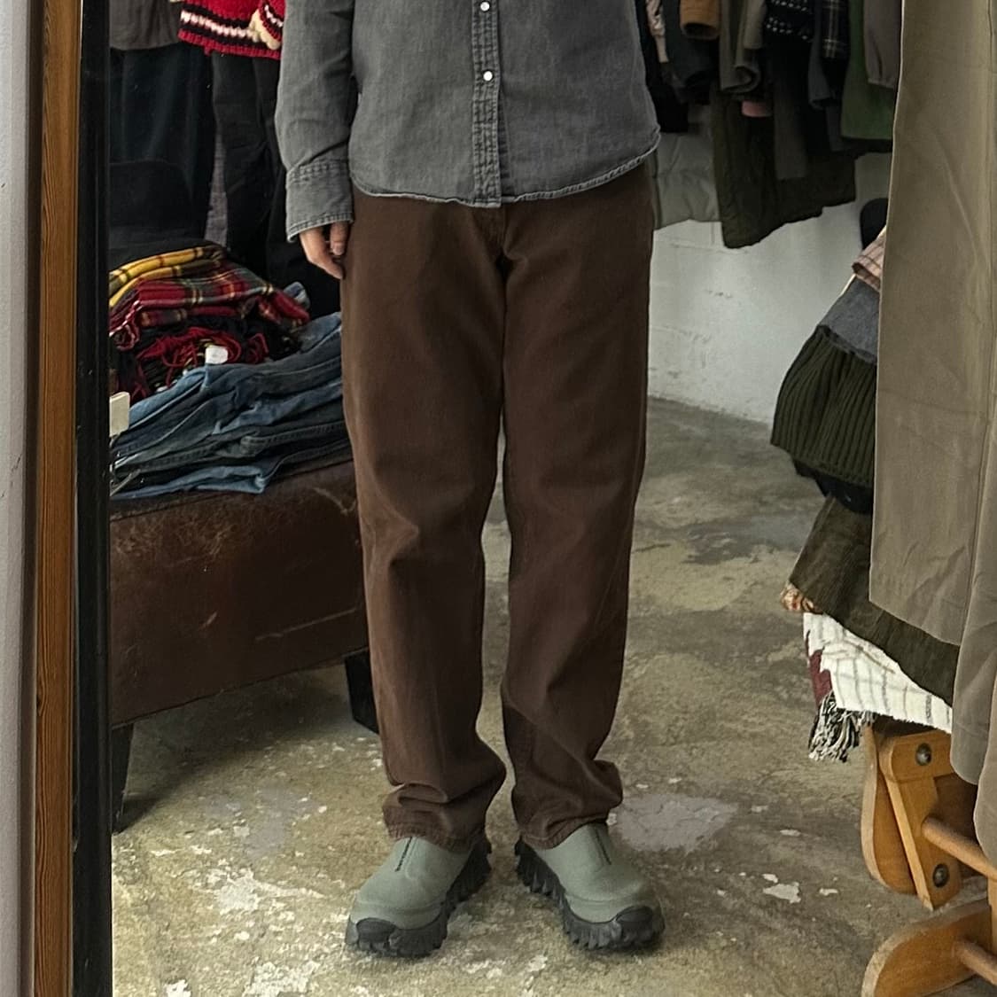 (착용컷) USA 리바이스 550 브라운 진 (남성용 31) 상품이미지4