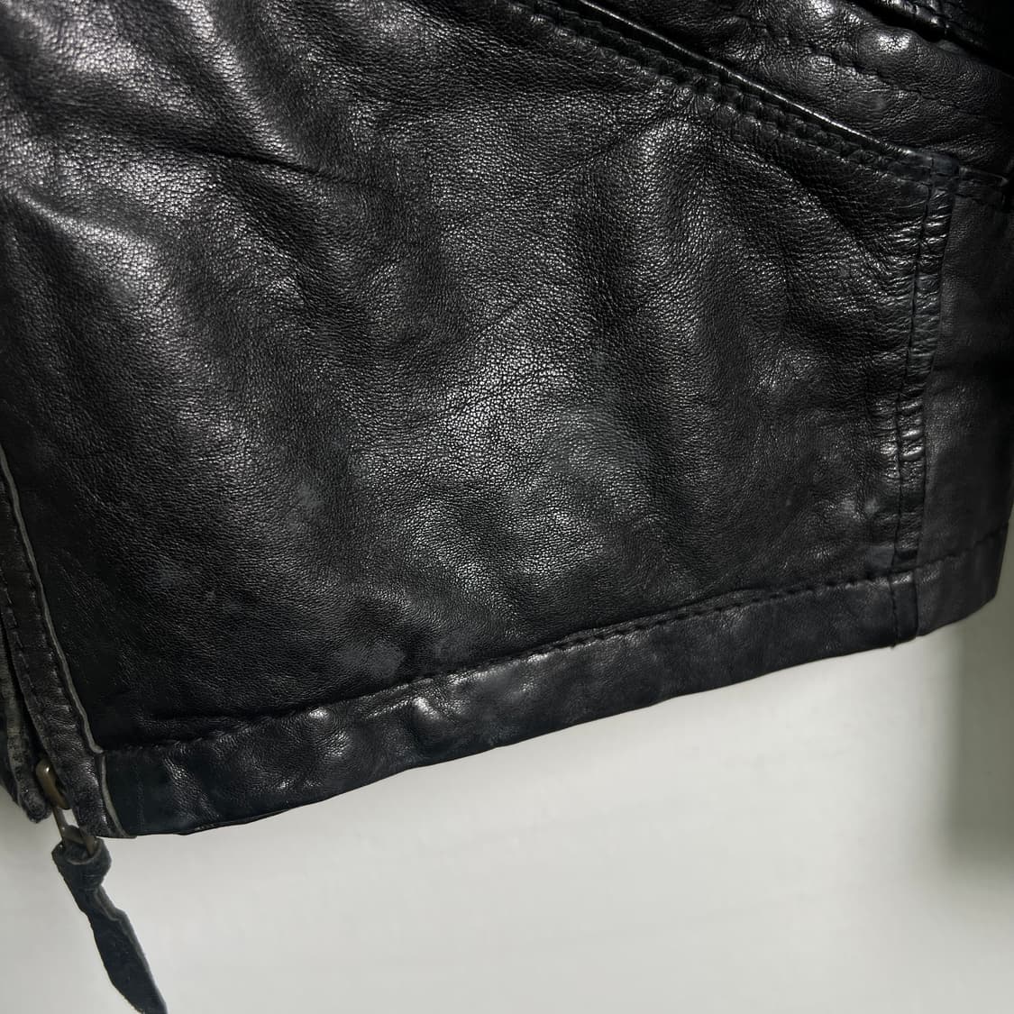 Avirex 아비렉스 멀티 포켓 블랙 양가죽 자켓 L 상품이미지10