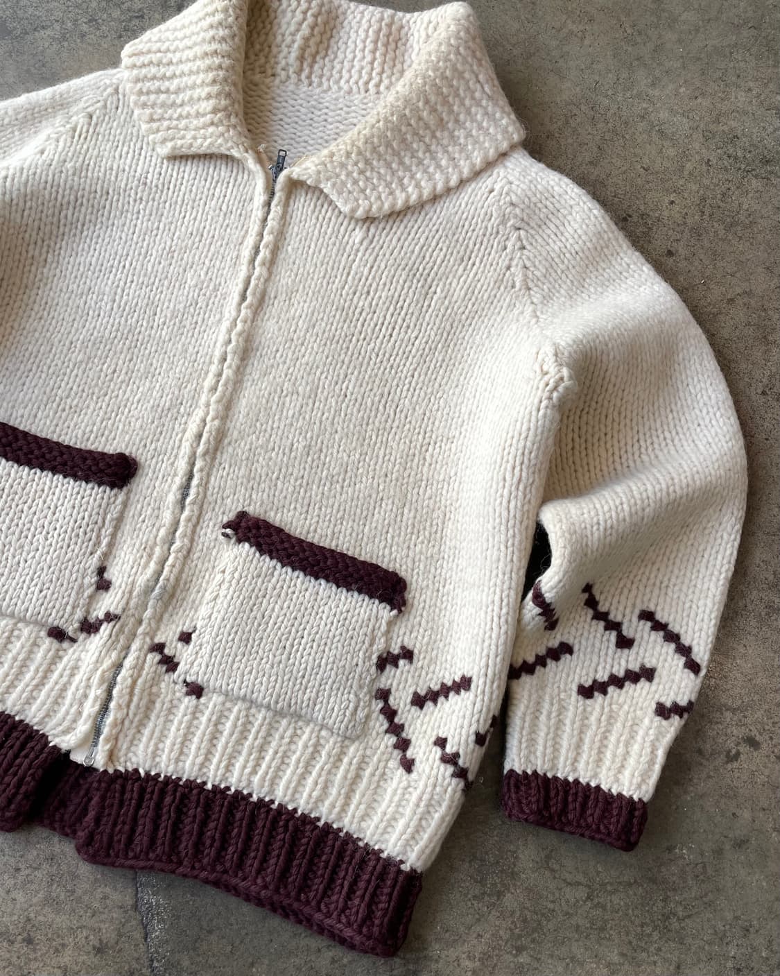 60‘s “Ski” Canadian cowichan 스키 코위찬 상품이미지4