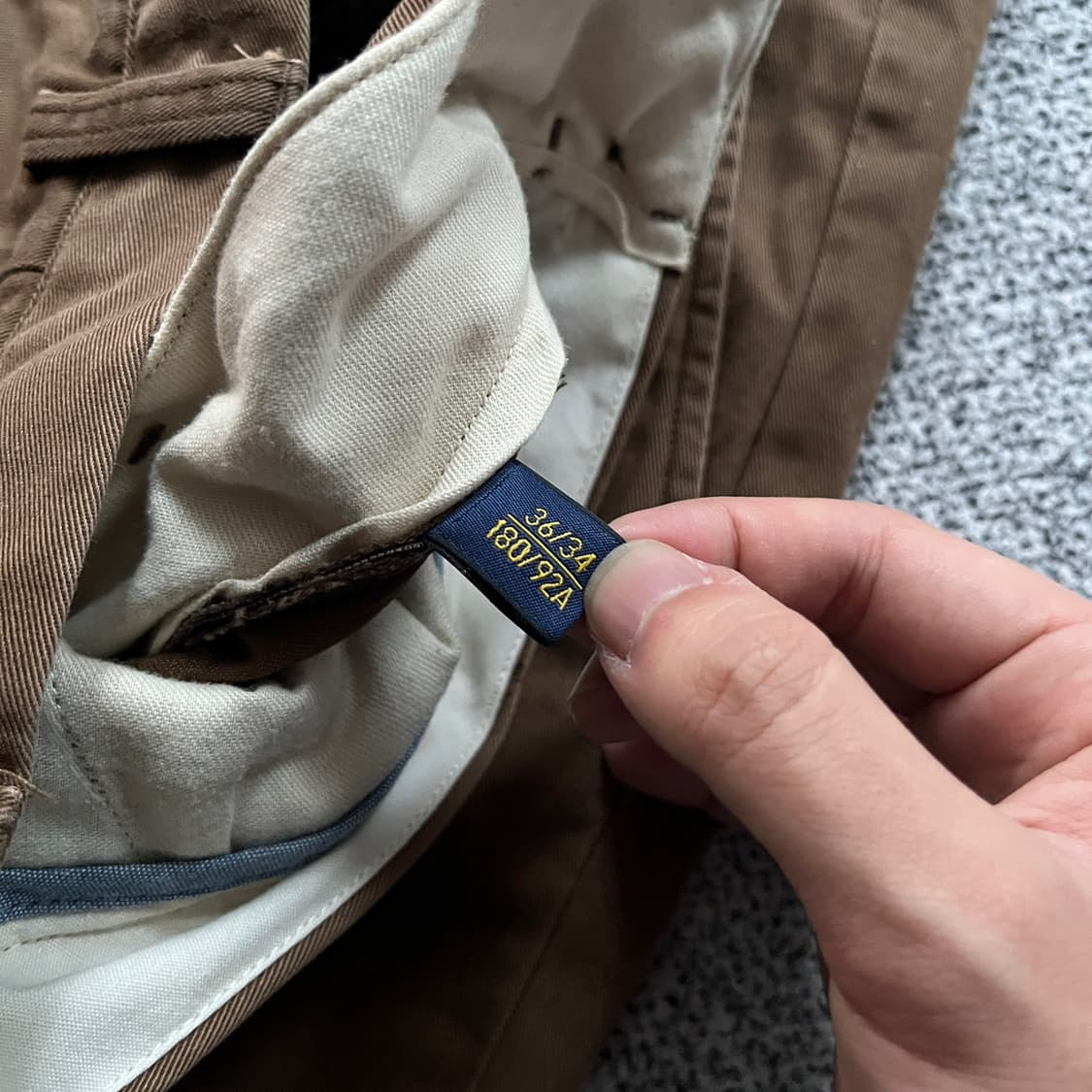 폴로 브라운 치노 팬츠 상품이미지4