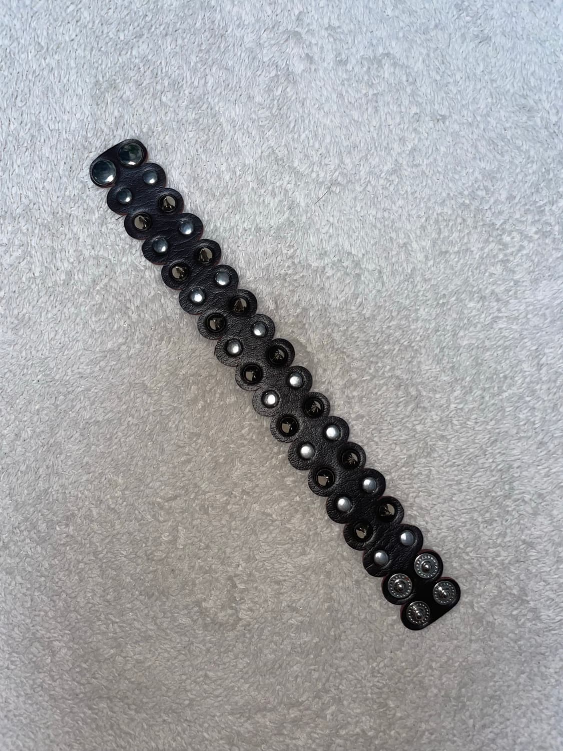 brown stud leather bracelet 상품이미지2