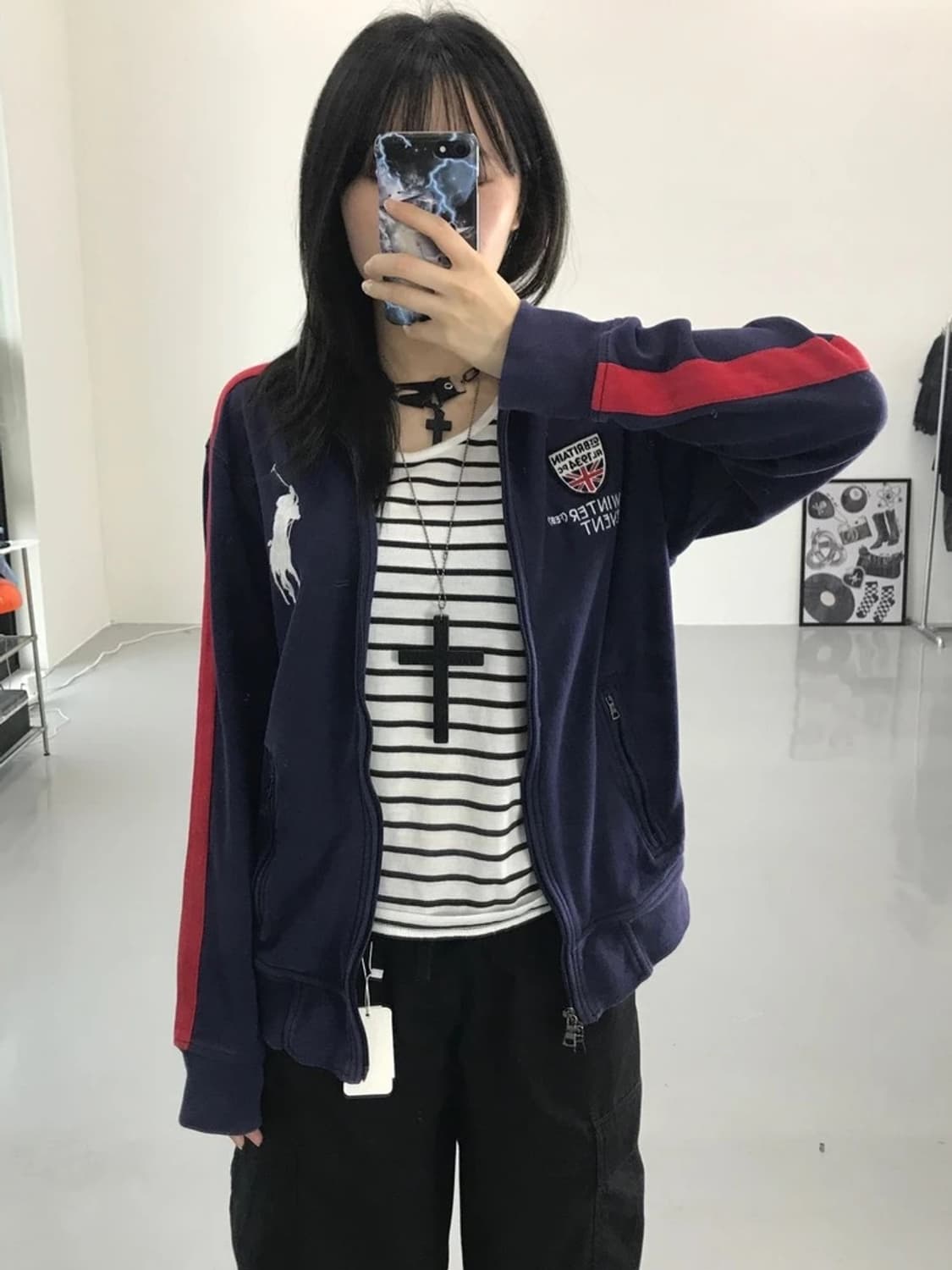 폴로 랄프로렌 빅포니 네이비 집업 상품이미지1